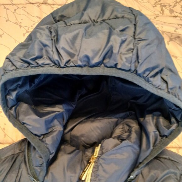 Michael Kors Packable Down Navy Puffer Jacket, Size Small - Picture 5 of 8